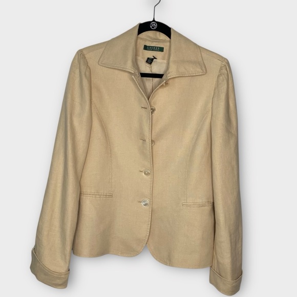 Lauren by Ralph Lauren linen jacket, EUC, size 10 - Picture 1 of 6
